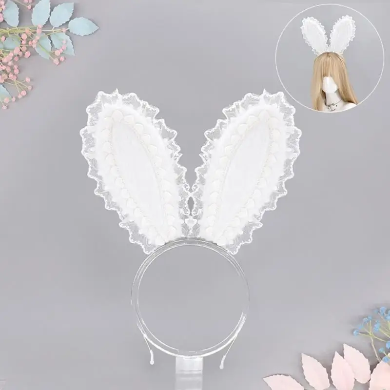 

A52E Lovely Lace Bowknot Hair Clip For Women Girl Anime Event Gathering Hair Decors