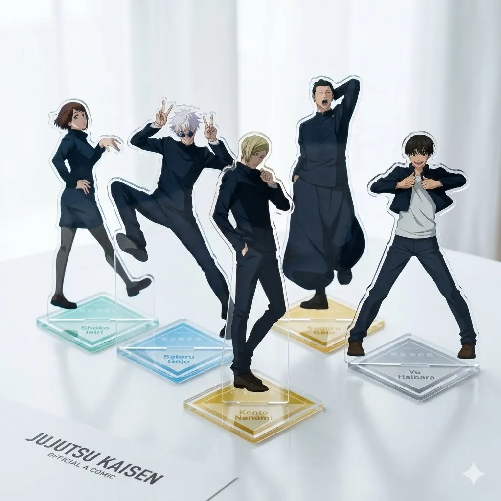 Anime Jujutsu Kaisen Acrylic Stand Figure Gojo Satoru Itadori Yuji Fushiguro Megumi Gift Keychain Display Fans Gifts
