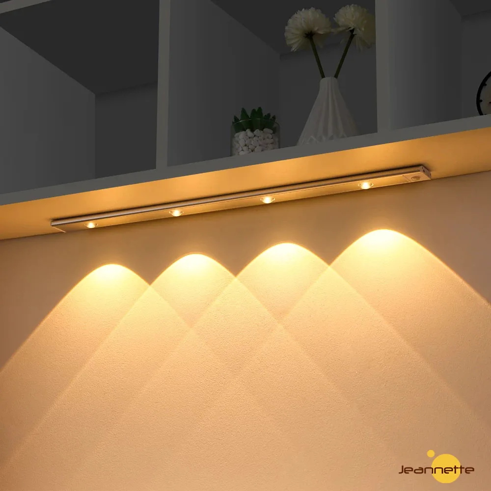 LED Night Light Motion Sensor Light Under Cabinet Lights Closet Night Lamp Induction Lamp Rechargeable Light Wardrobe Lamp