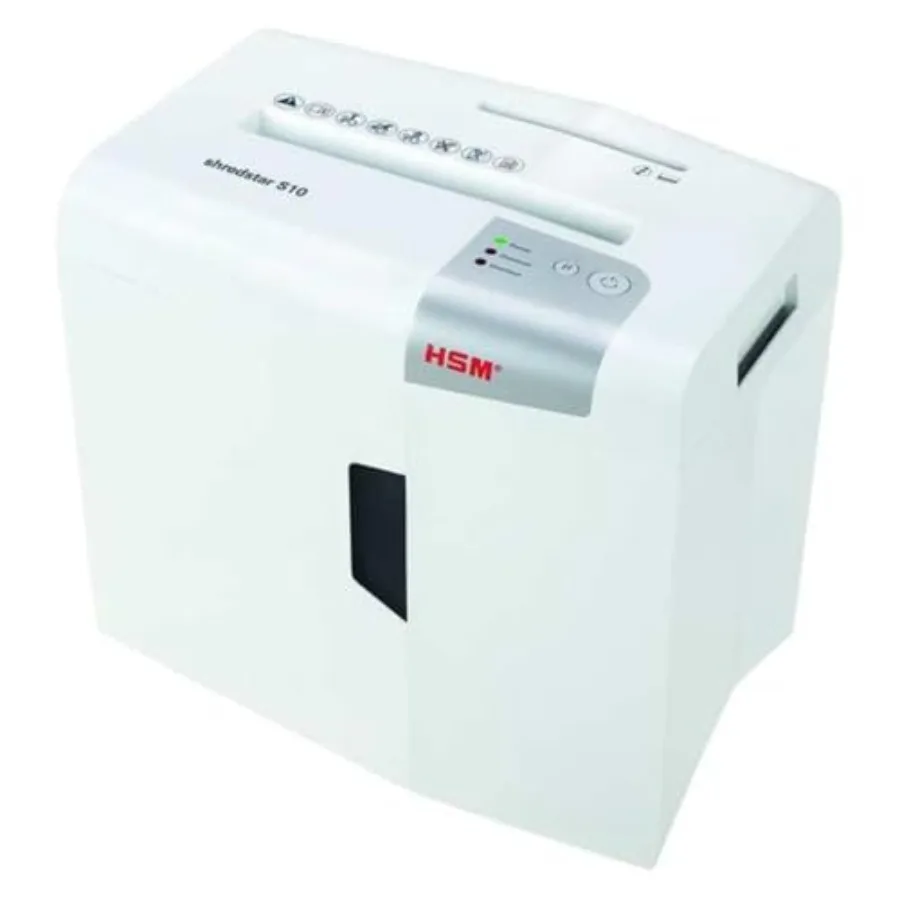 

shredstar S10 10-Sheet Strip-Cut Paper/CD/Card Shredder P-2 Security Level 4.8 Gallon White 1042W