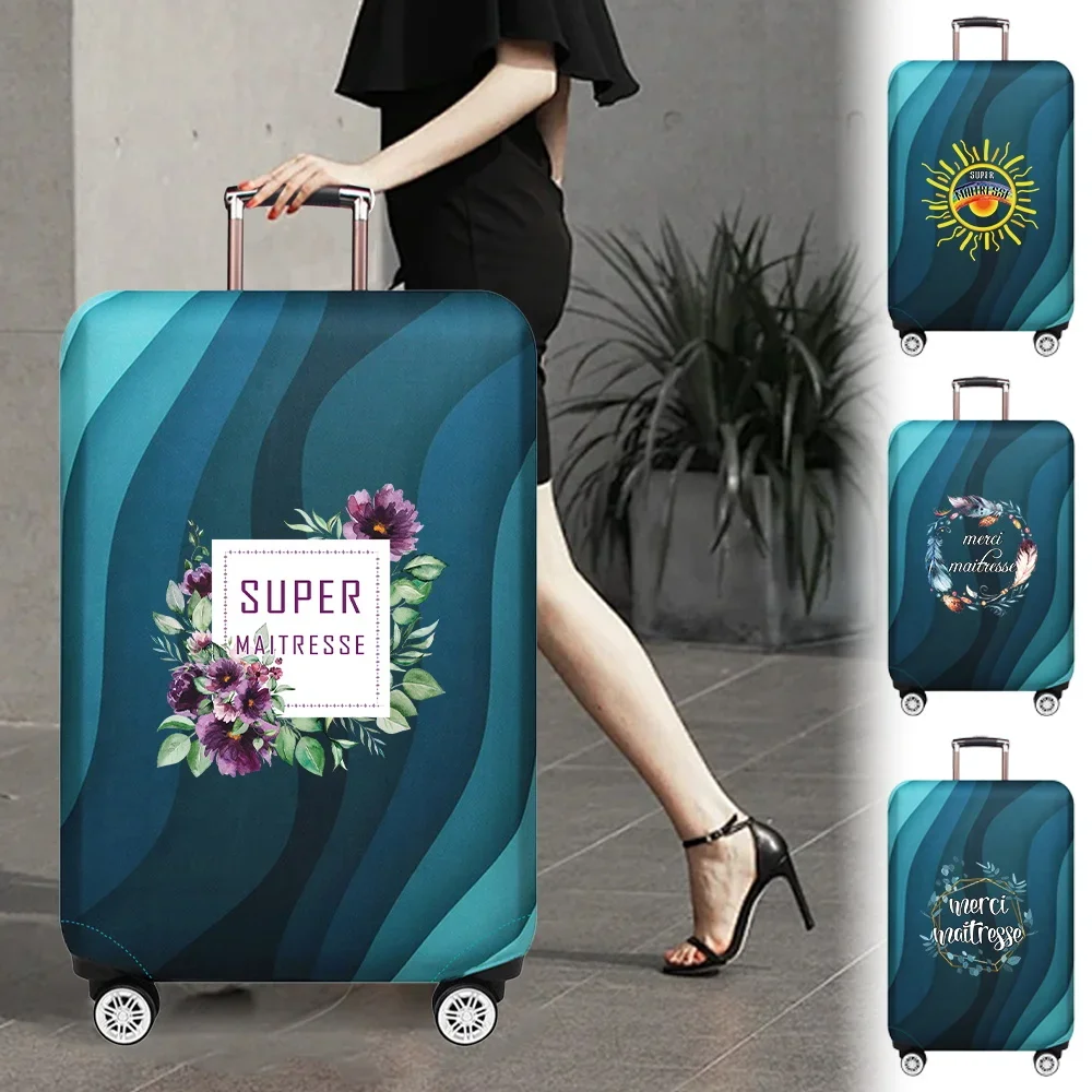 Luggage Cover Suitcase Protector Covers Stretch Fabric Washable Prevent Scratche Maitresse Series for 18-32 Inch Trolley Case