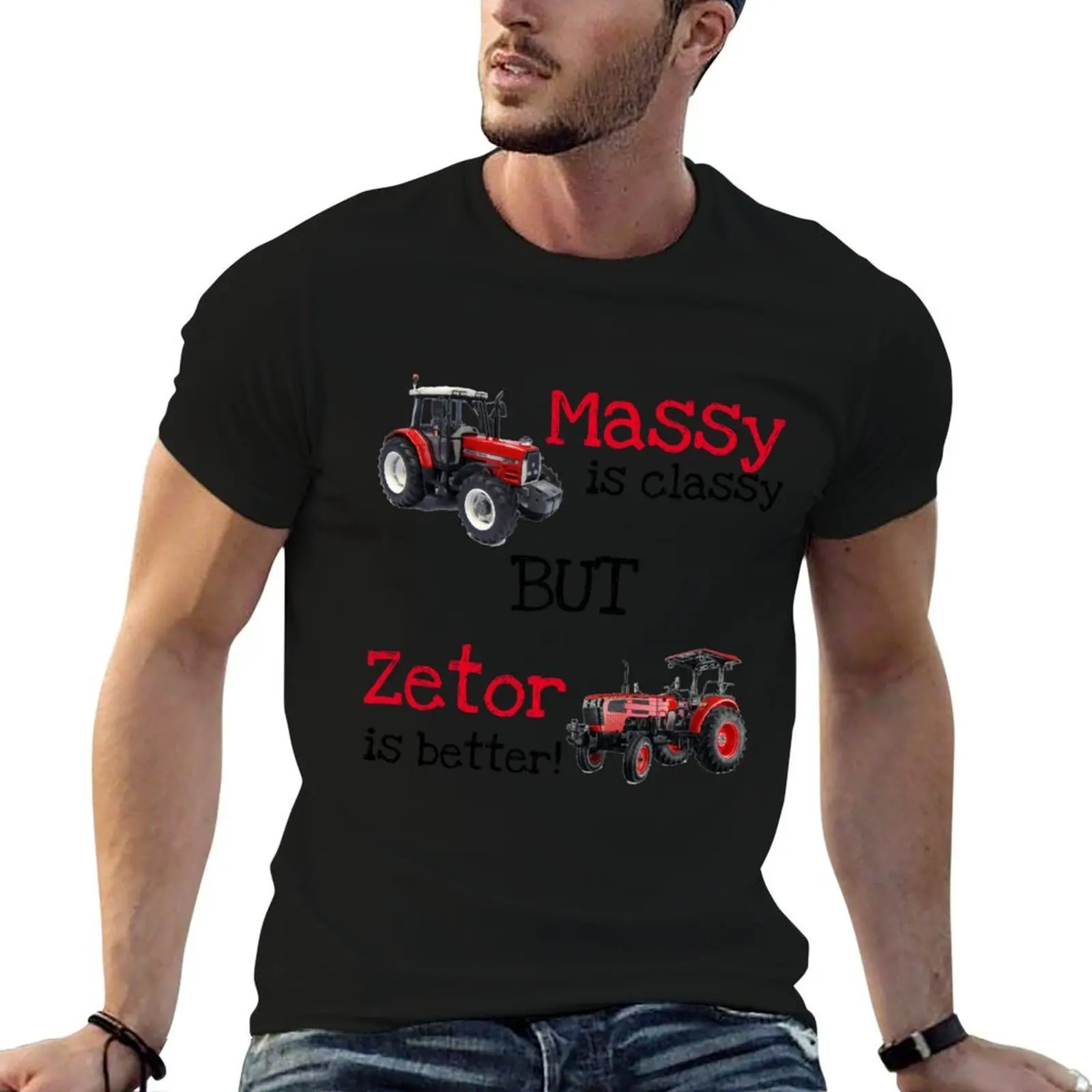 

Massy is classy, but Zetor is better T-Shirt cotton tshirt 100% man t shirts graphic T-Shirt