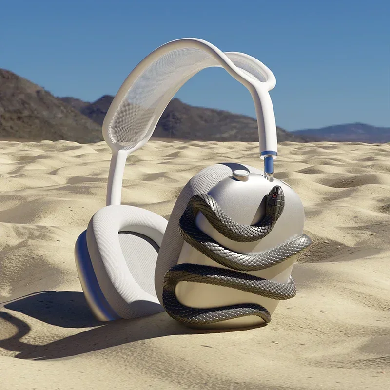 

Snake Series Airpods Max Cover Original 3D Printing Earphone Protective Case Decoration Custom Headphones Accessories Y2k Gift