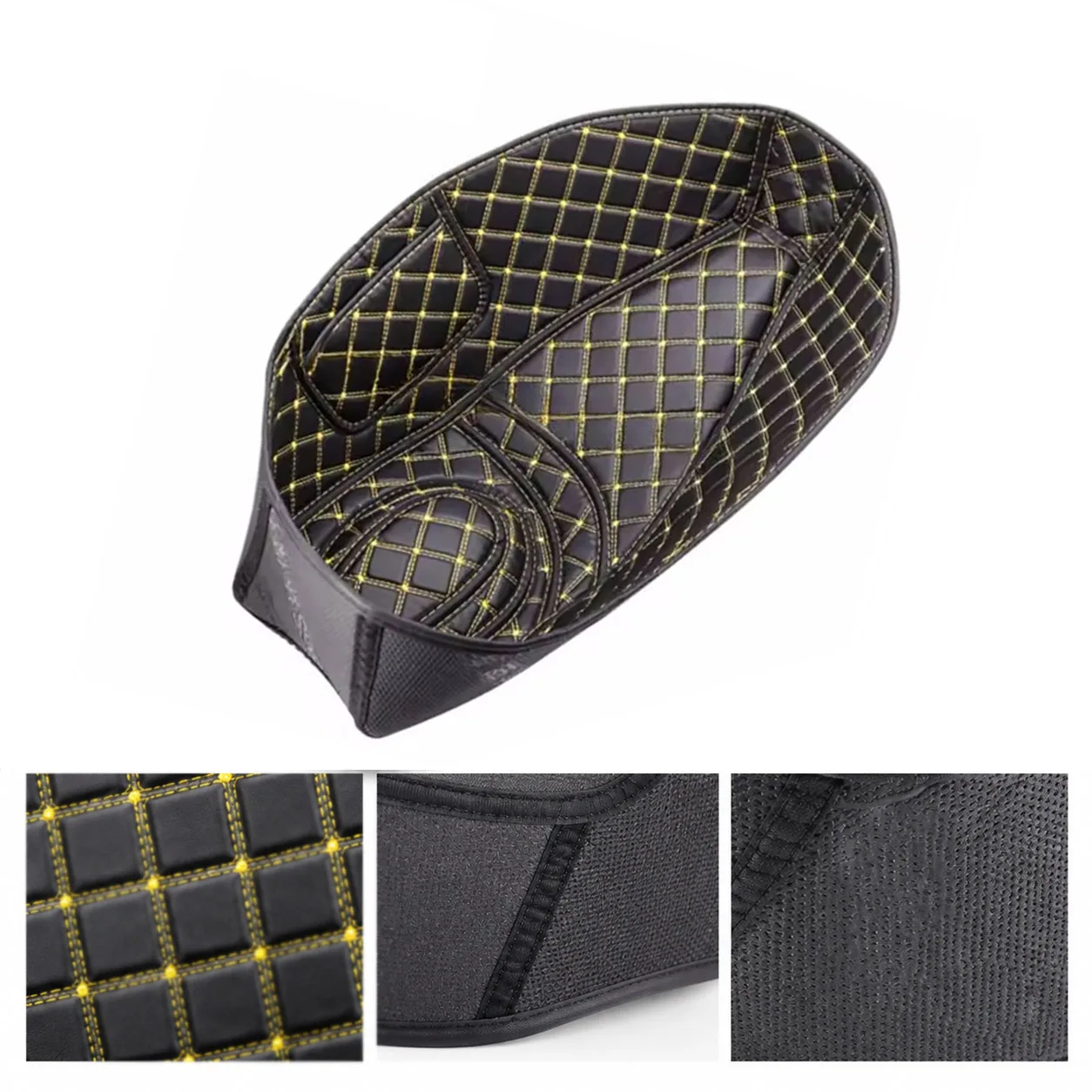 For Honda PCX125 PCX150 PCX160 ADV150 Scooter PU Seat Bucket Liner Pad Anti-Dirt Reduce Noise Under Seat Storage Box Protector 4