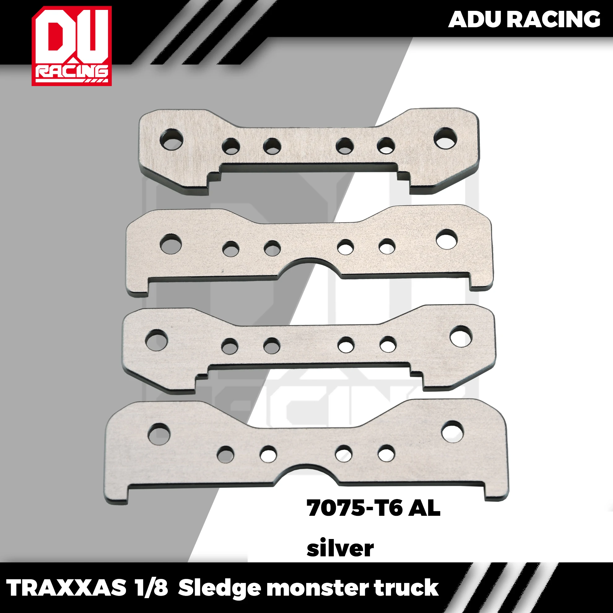 ADU RACING 7076-T6 AL SUSPENSION MOUNT FOR TRAXXAS 1/8 SLEDGE MONSTER TRUCK