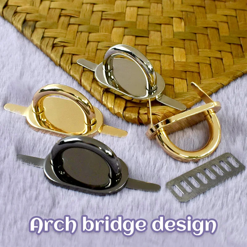 

2/5/10Pcs 20mm Metal D Ring Buckles for Bag Strap Side Clip Hook Pocket Chain Handle Arch Bridge Buckle DIY Hardware Accessories