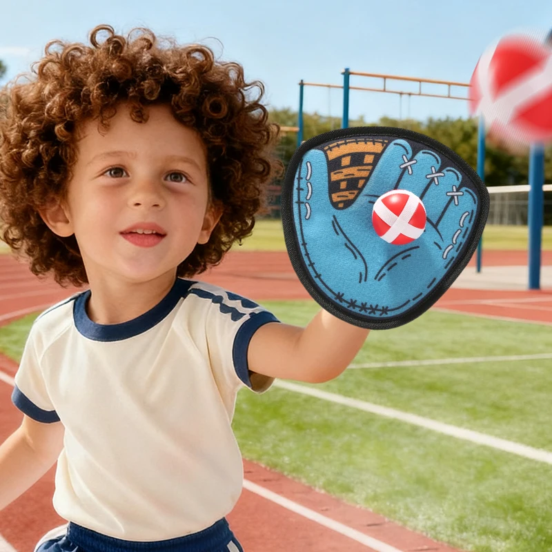 قفاز بيسبول للأطفال من 3 إلى 12 سنة المبتدئين الجلود الناعمة غير قابل للانزلاق؛ أحمر/أزرق/أخضر؛ كرتان فيلكرو؛ خارجي/طفل؛ الأولاد والبنات؛ المسيح #5