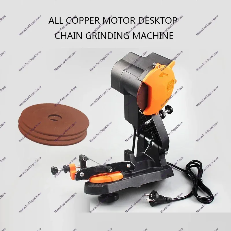 New Small Saw Chain Grinding Machine 220V Desktop Machine Chain Saw Electric File Grinding Wheel Machin