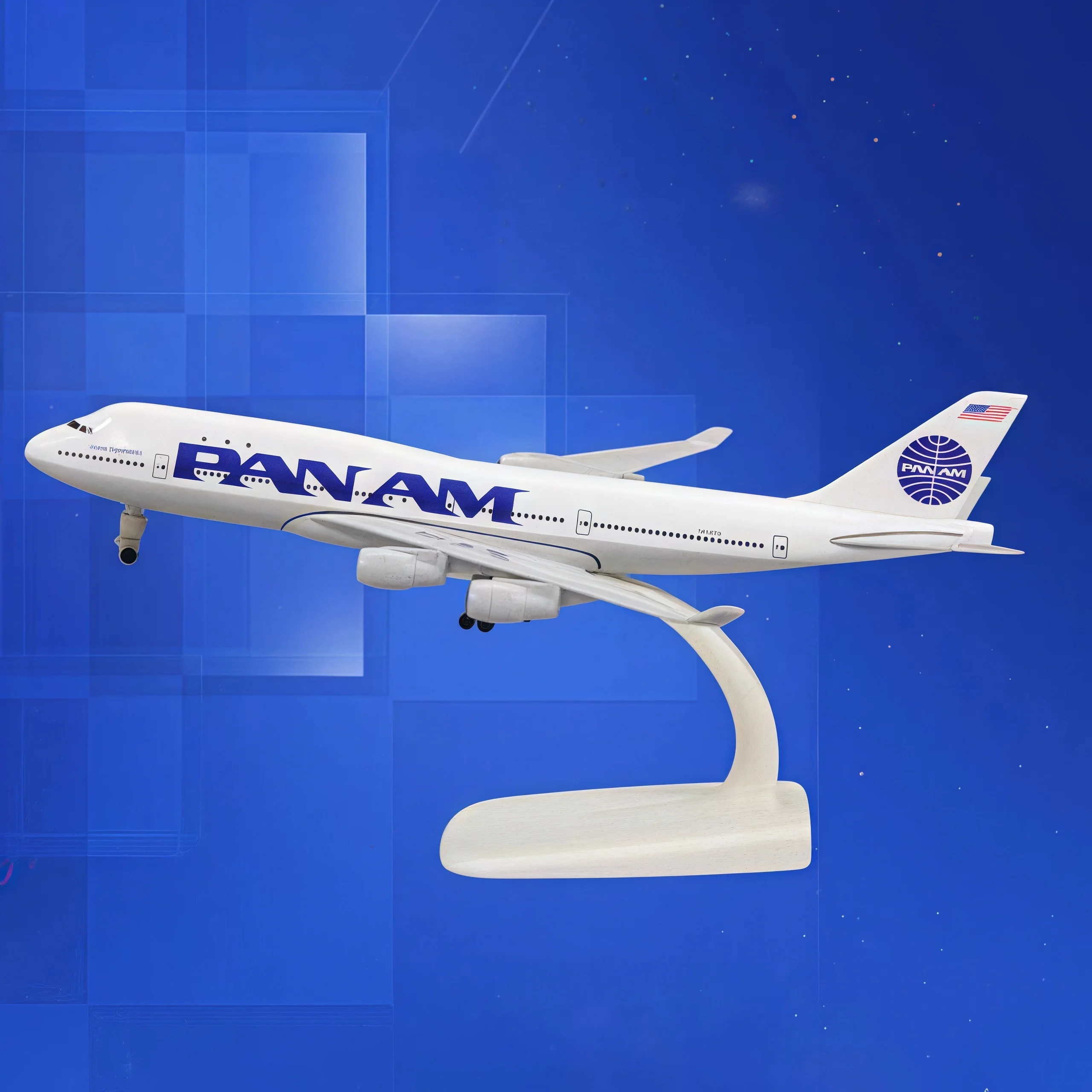 

20 cm alloy aircraft model display static simulation Pan Am Boeing B747 collection display gift