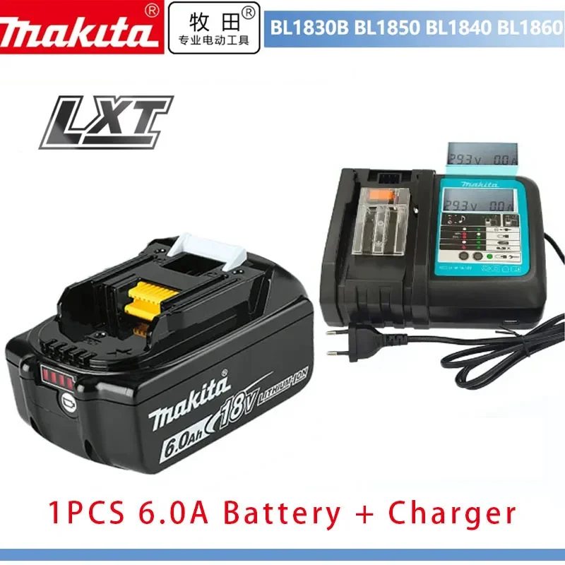 Original Makita 6Ah/5Ah/3Ah for Makita 18V Battery BL1830B BL1850B BL1850 BL1840 BL1860 BL1815 Replacement Lithium Battery