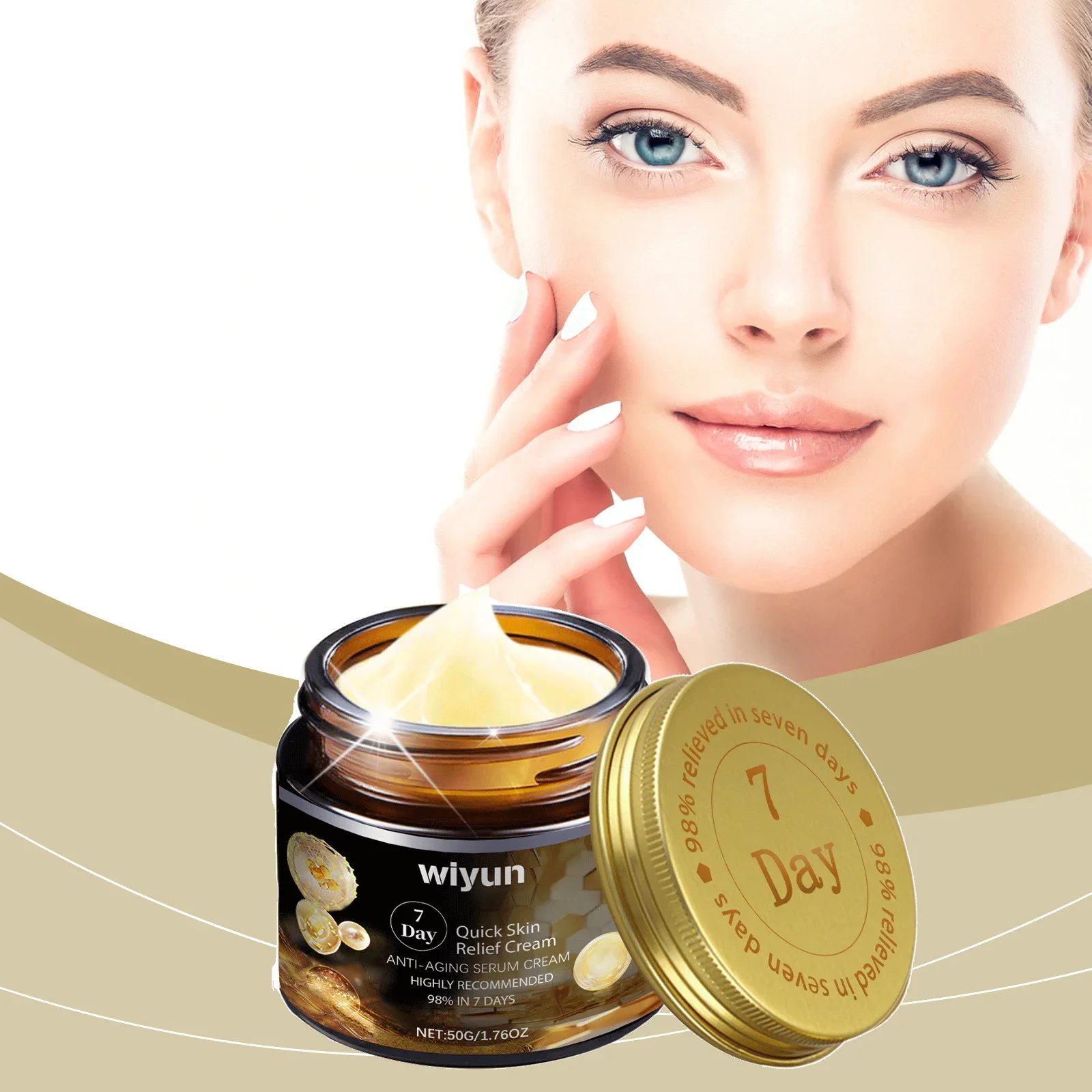 Bee venom wrinkle removing face cream tightens, lifts, lightens fine lines and moisturizes skin