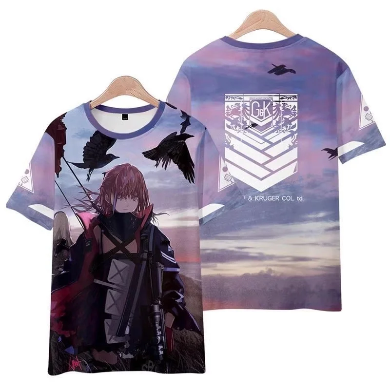 اللولب لعبة الفتيات المواجهة لعب الأدوار تي شيرت ثلاثية الأبعاد طباعة الاطفال الكرتون أنيمي تيز الصيف الرجال النساء Harajuku قصيرة الأكمام Y2k #5