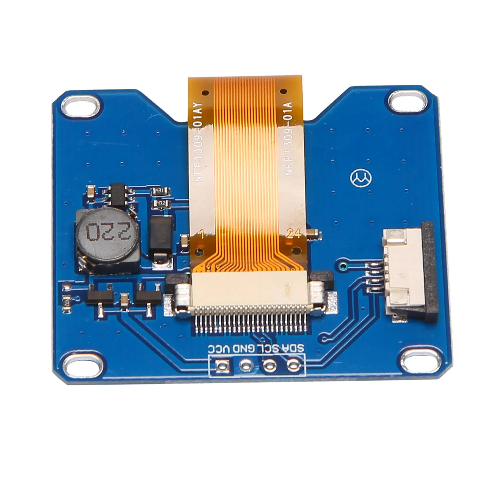 1.54 Inch 4PIN Blauw Scherm Module SSD1309 Drive OLED Display Module Compatibel voor SSD1306 I2C Interface 128X64