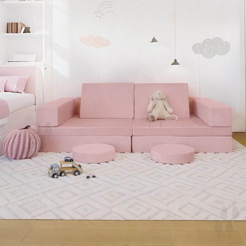 Factory Direct 2026 Kids Folding Sofa Bed   Foldable Foam Plush Sofa Cartoon Children Gifts  Kids Play Sofa