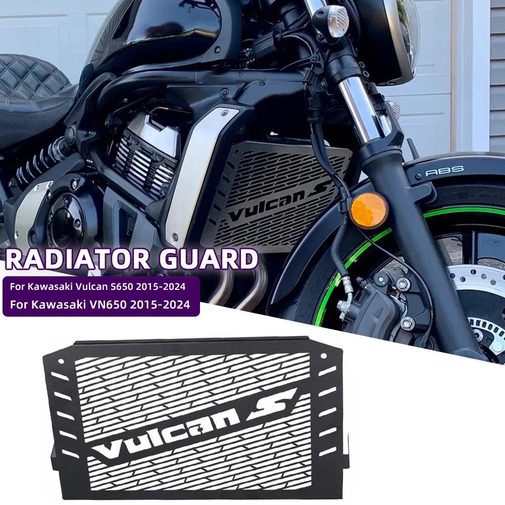 

Motorcycle Radiator Guard For Kawasaki Vulcan S 650 S650 VN650 VN 650 2015-2024 Radiator Grille Protector Cover Accessories