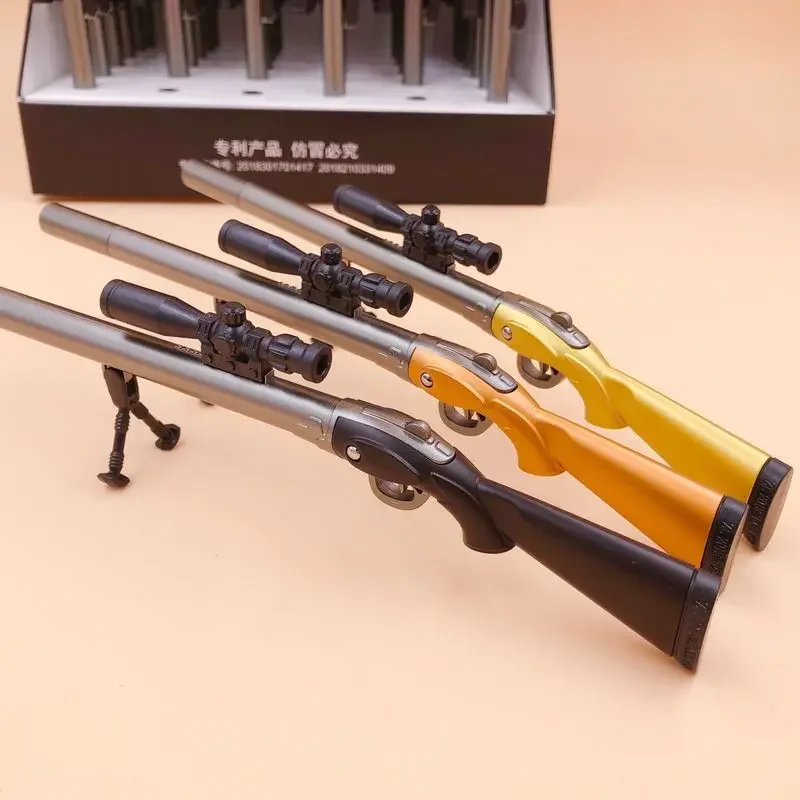 3pcs Cartoons Gel Pen Sniper Rifle 98K Kid Toy Pen 0.5mm Black Ink Korean Stationery