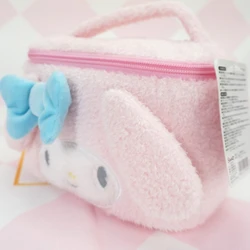 Sanrio My Melody Plush Cosmetic Bag Cute Kuromi My Melody Zipper Large  Women Travel Make Up Toiletry Bag Washing Pouch Pouch