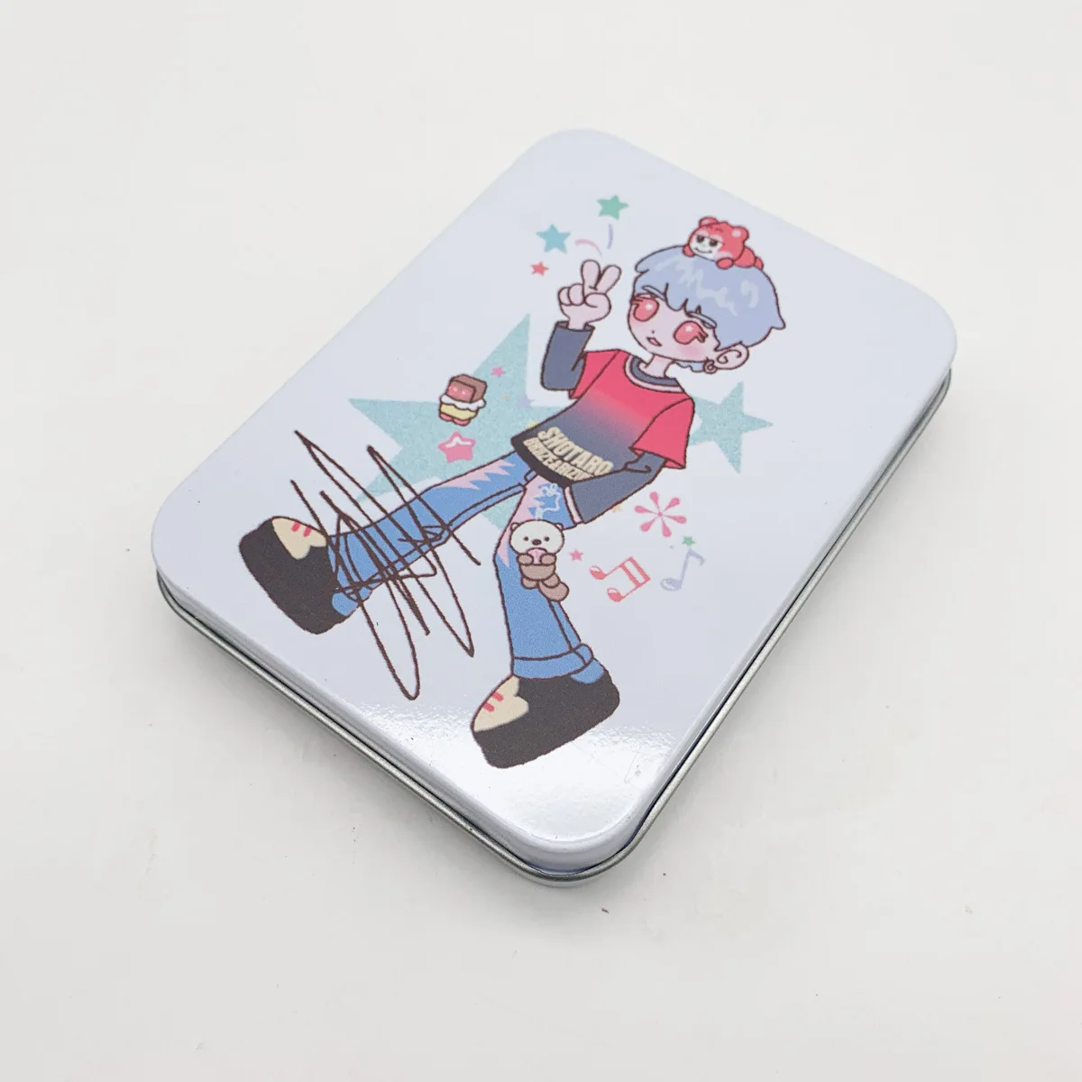 Креативный железный ящик с героями мультфильмов 11,5*8,5*2,2 см, ящик для хранения карт Idol, ящик для хранения Eunseok Sungchan Wonbin Sohee Anton Kpop