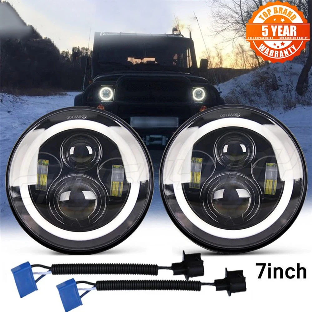 CHUSYYRAY Car Driving DRL Fog Light  COB Angel Eyes Environmental Waterproof Daytime Running Bulbs Motorcycle Headlights