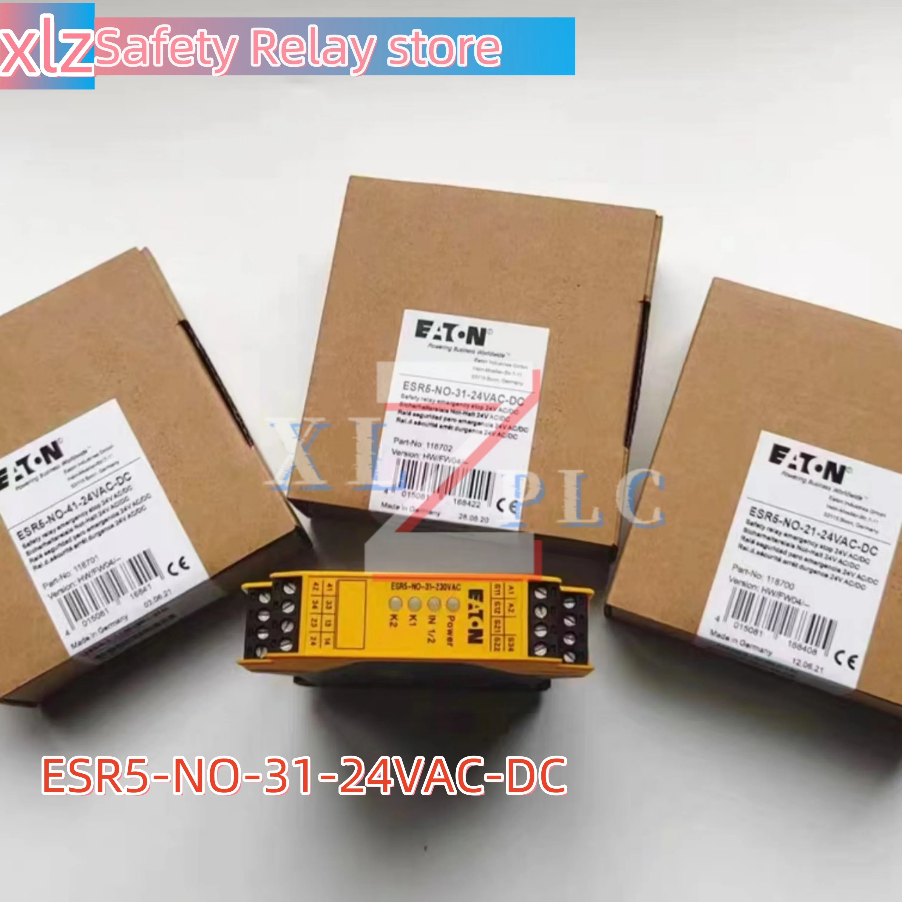 Relé de seguridad original EATON ESR5-NO-31-24VAC-DC Nuevo en caja