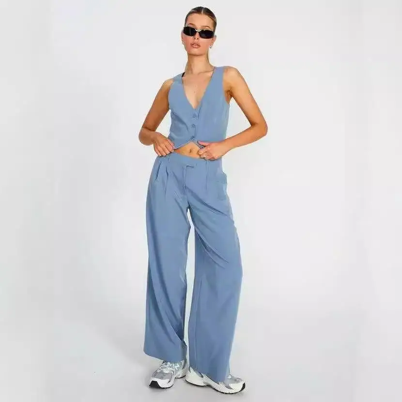

Women's Casual Slim Fit Suit Vest Commute Sle Color Polyester Fiber 00% Summer Season Faion Ladies Vest