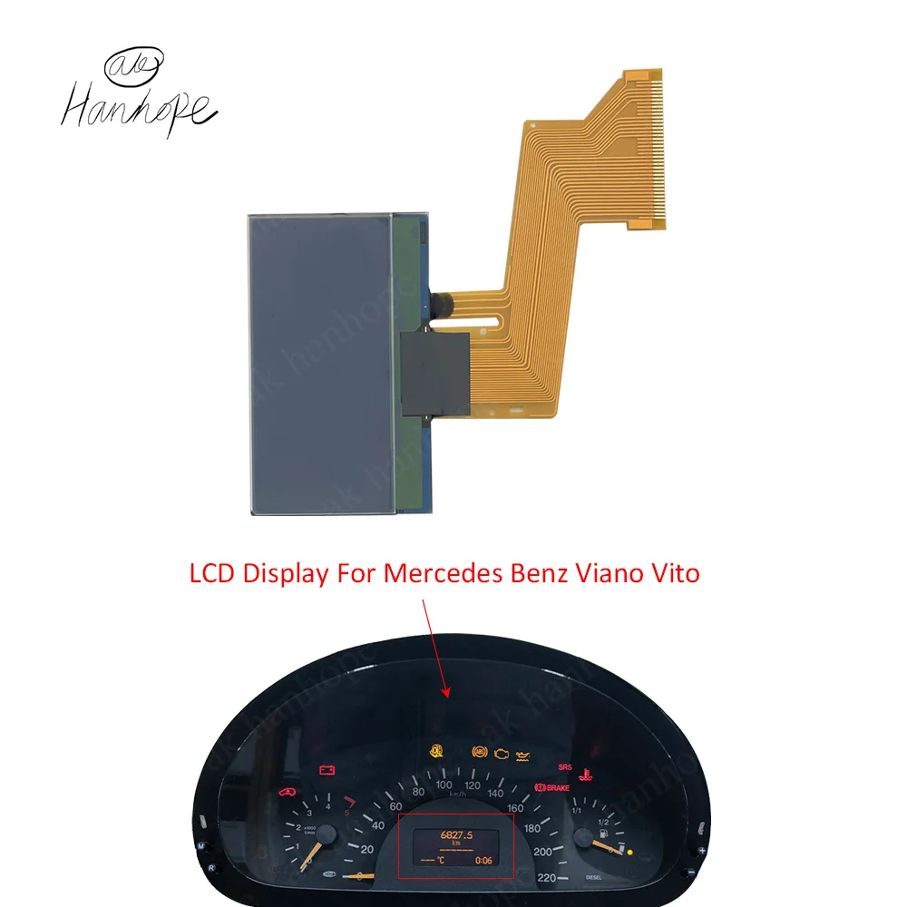 For Mercedes Benz Viano Vito LCD Screen Pixel Repair for Instrument Cluster Dashboard Display