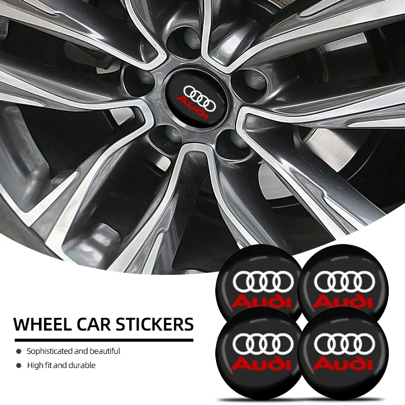 

4 шт./компл., 56 мм, наклейка на центр колеса автомобиля, эмблема ступицы Auot, Стайлинговые наклейки для Audi Toyota Ford Renault Honda Mazda Skoda, аксессуары