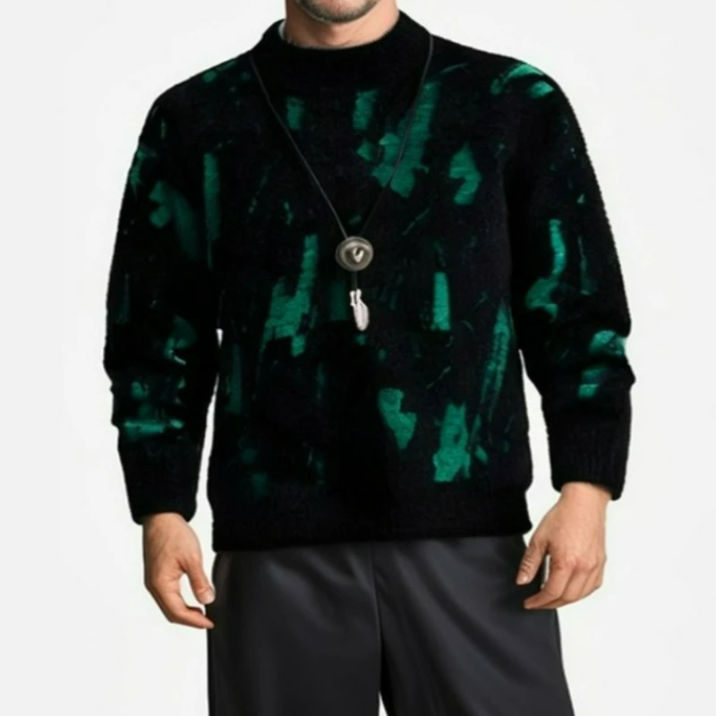 

Male Clothing High Quality Fashion Sweaters/Male Loose Casual Knitted Pullover/Men Casual Round Neck Sweaters M-3XL