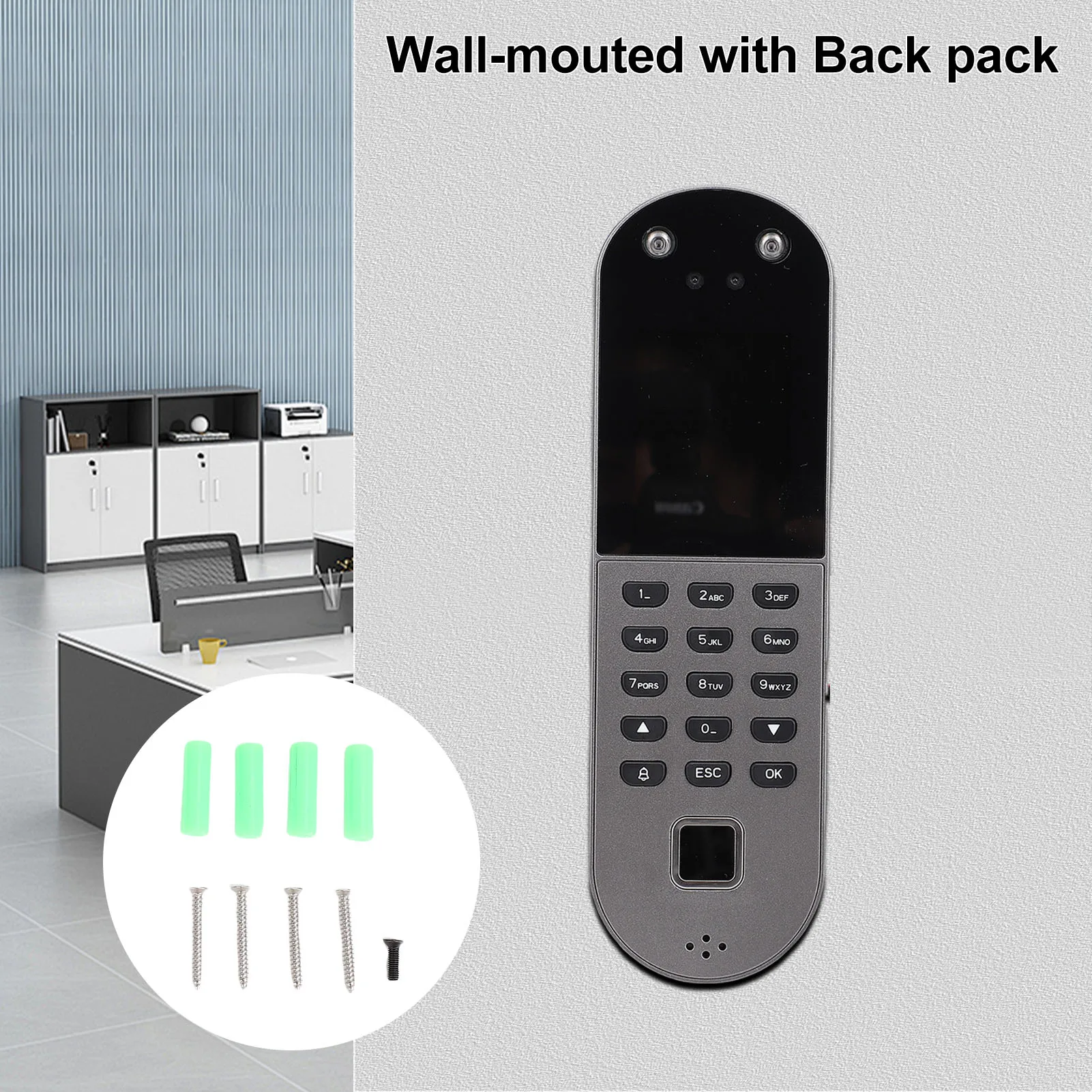 البيومترية على مدار الساعة التعرف على الوجه وبصمات الأصابع نظام الحضور فحص الموظف في مسجل كلمة المرور/بطاقة الهوية التعرف على