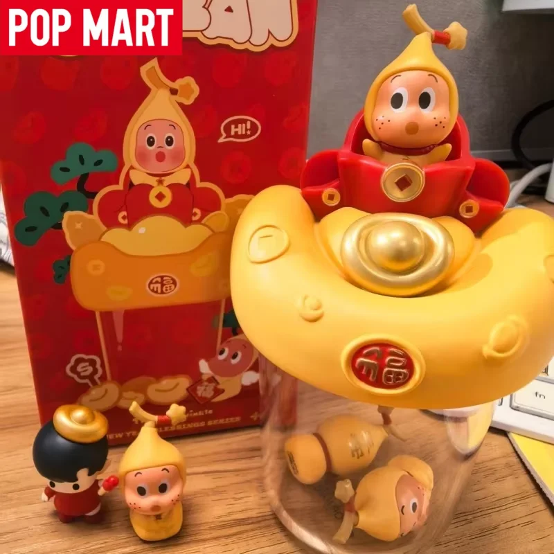 

Новая оригинальная коллекционная фигурка POP MART «Год Лошади», лимитированная серия «Счастливая лошадь», слепая коробка, мини-кукла Pop Bean Mamafufu, модель-украшение, подарки