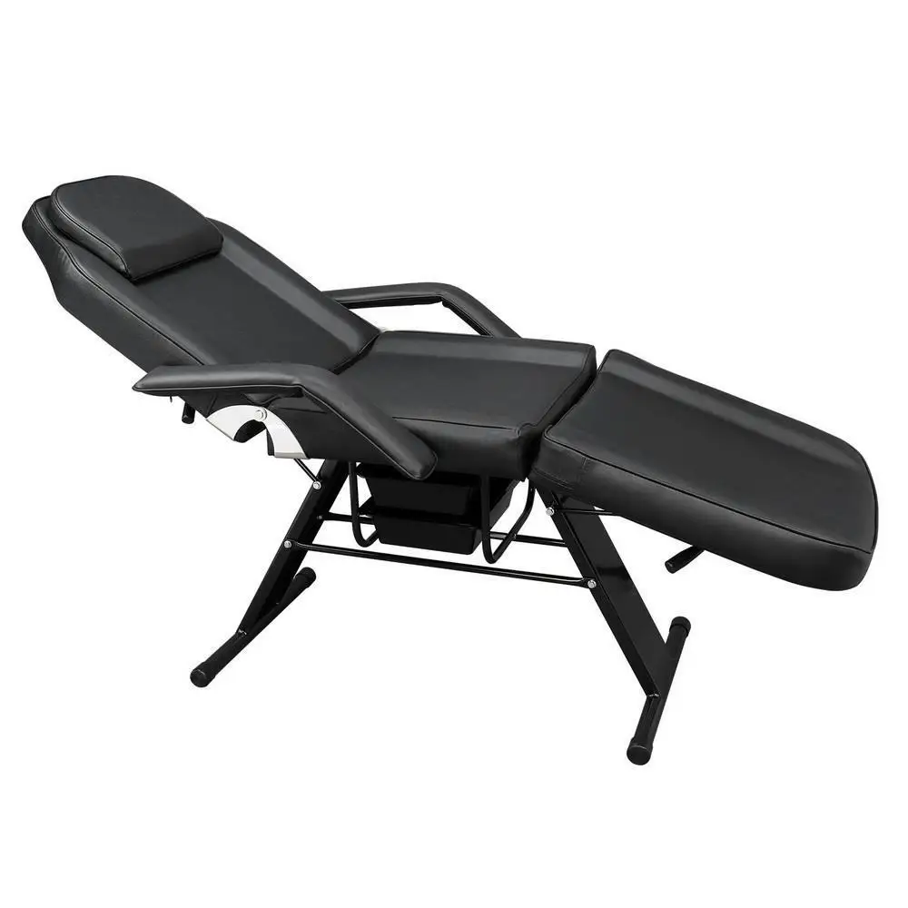 Cama De Salão De Massagem Facial De Couro De PVC, Cadeira De Mesa, Tatuagem De Spa, 330Lbs