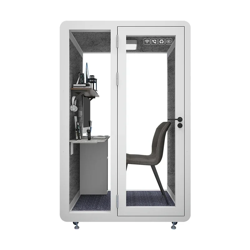 

Wooden Acoustic Quiet Soundproof Office Phone Booth Room Indoor Big Size Recording Studio Booth Office Pod Soundproof