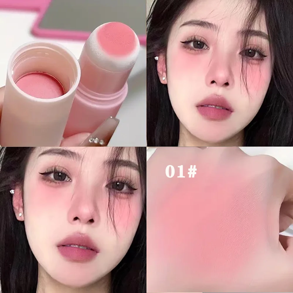 Blush stick opaco e impermeabile, effetto nebbia morbida, fard monocromatico soprannaturale naturale carino e duraturo
