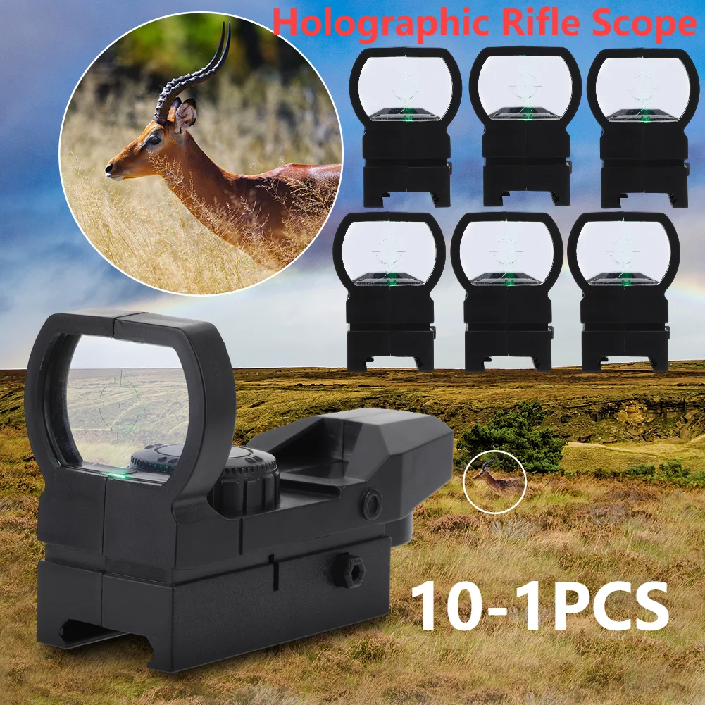 1-10 قطعة نطاق بندقية المجسم الأخضر نقطة البصر نطاق ريفلكس البصريات البصر مشاهد المدمجة ل 20 مللي متر السكك الحديدية جبل بنادق اكسسوارات #1