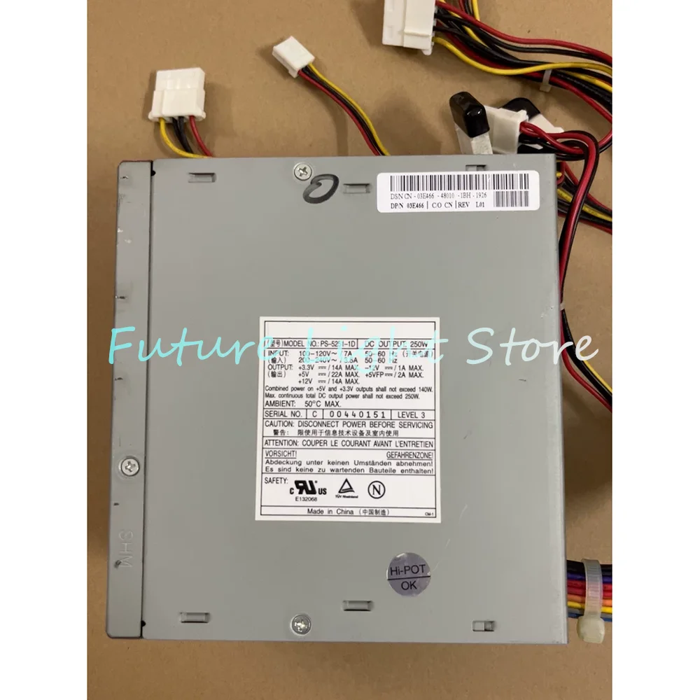 250W P1 Interface 24-Pin 4 IDE Interfaces CPU P2 Interface 16-Pin  Power Supply PS-5251-1D