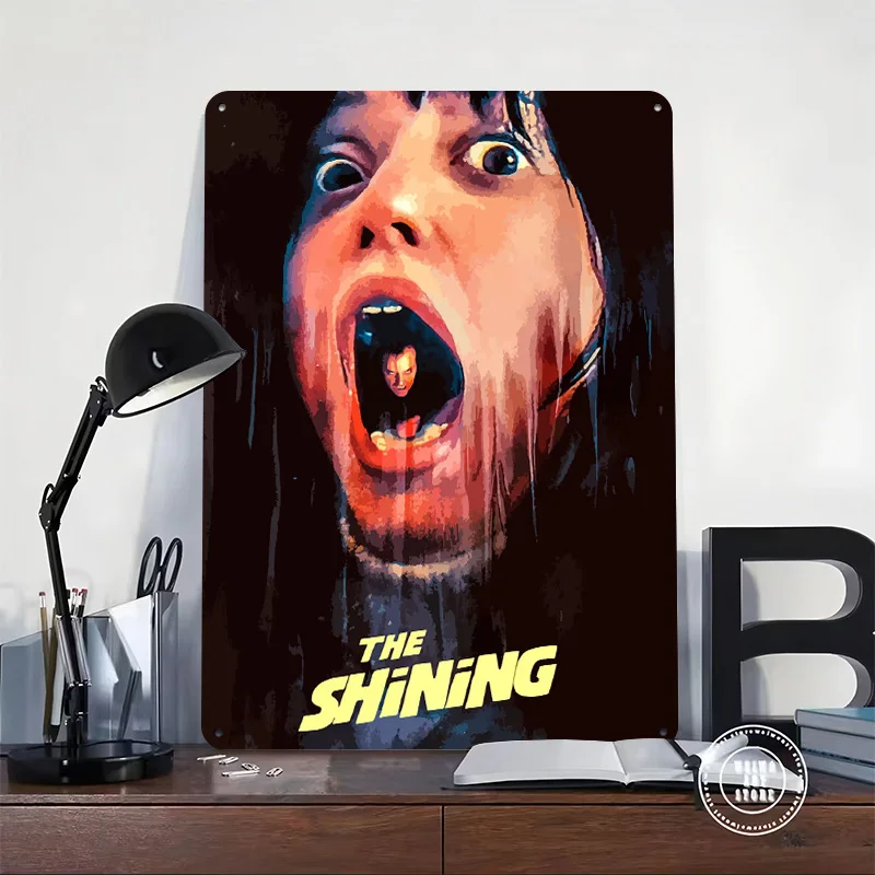 The Shining Movie Art Poster Retro 3D Printed Metal Signs Customized Wall Hanging Gift for Room Decor Gaming Decoration Garage
