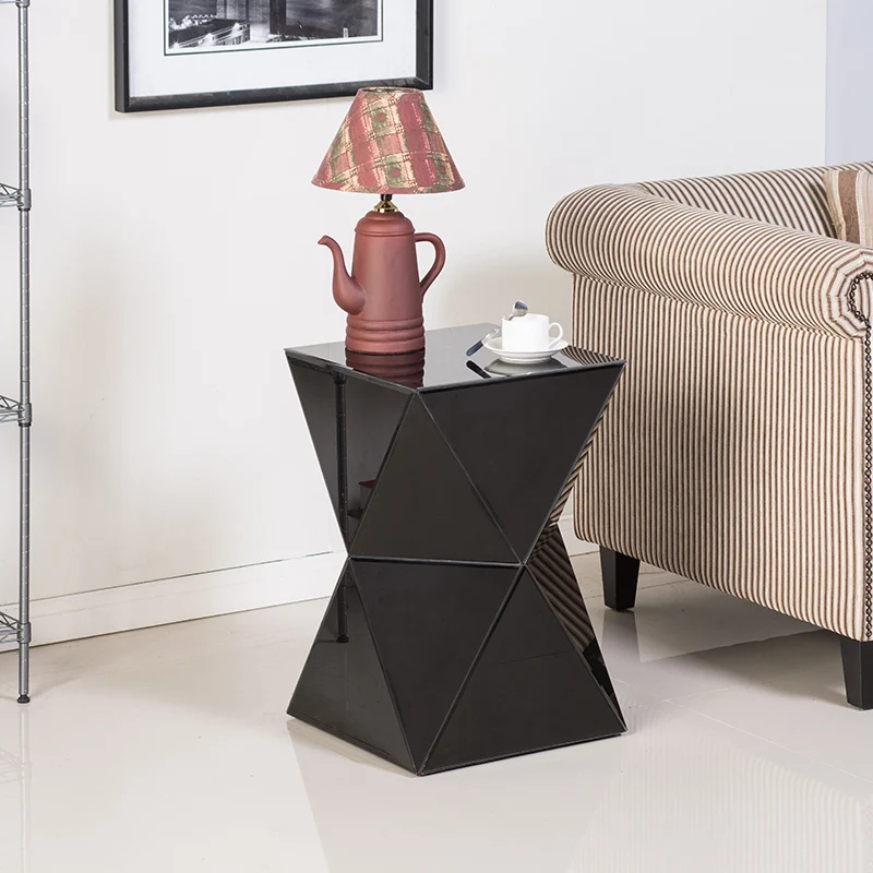 Modern Coffee Tables Living Room Furniture Sofa Side Table Creative Glass Mirror Tea Table Bathroom Cabinet Square Bedside Table