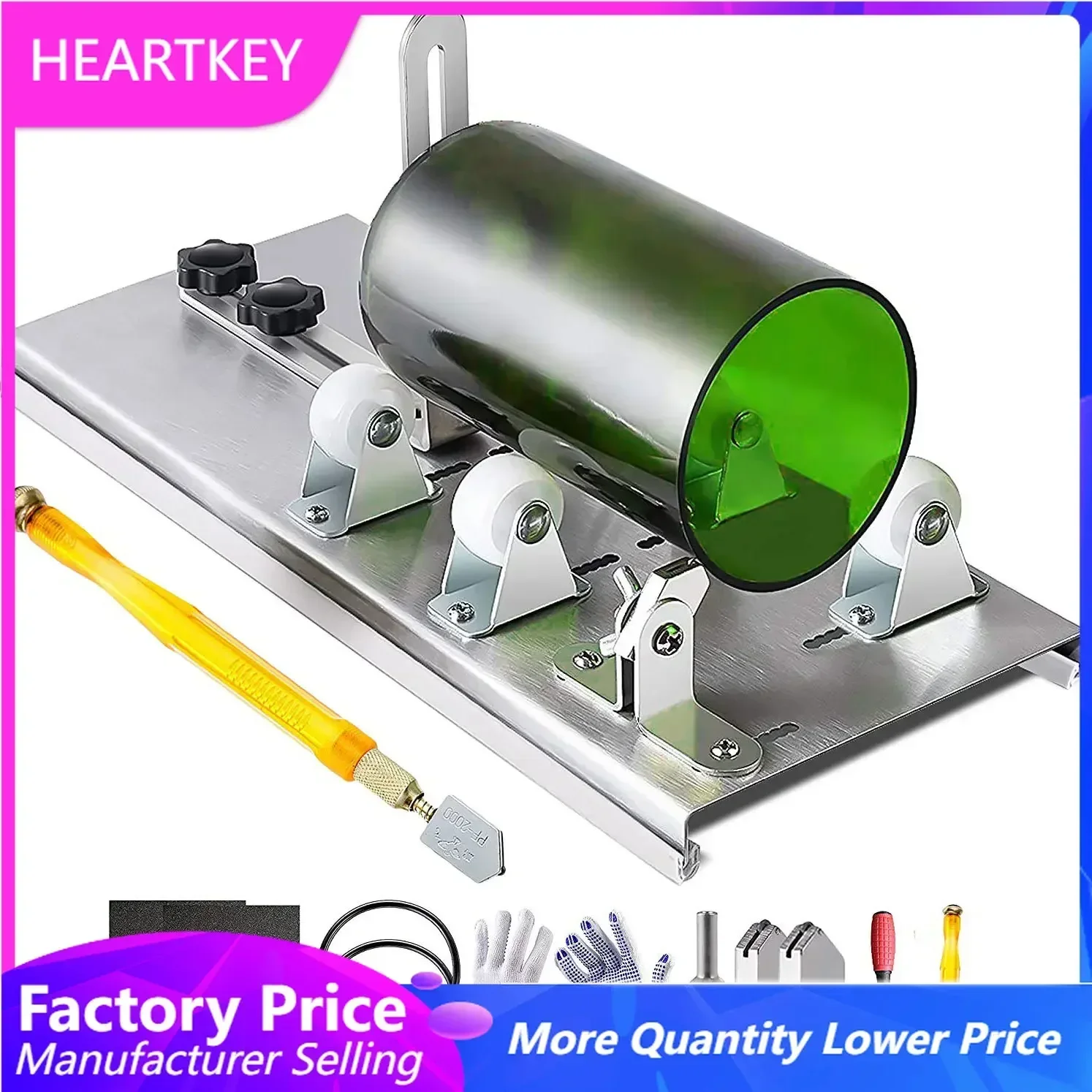 Professional Glass Bottle Cutter, Cutting Machine, Steel Blade, Manual Hardware Tools Set, Wine Beer Bottle Craft, DIY