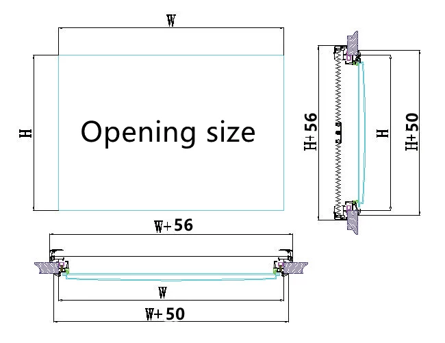 800*500mm HW Right Angle Double Tophung Hinged Camper Motorhome Acrylic Window for Rv Caravan