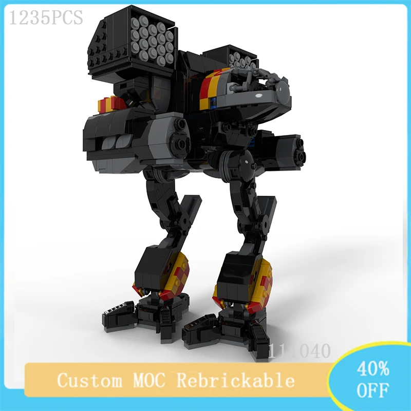 

1235PCS Video Game Series MOC Modular Mecha Warrior Clan Smoke Jaguars Building Block Model DIY Children's Toys Christmas Gift