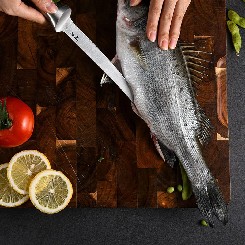 Germany Stainless Steel Fish Boning Knife Segmentation Butcher Knife Meat Cleaver Tip Pocket Knives Chef Cooking Kitchen Tools