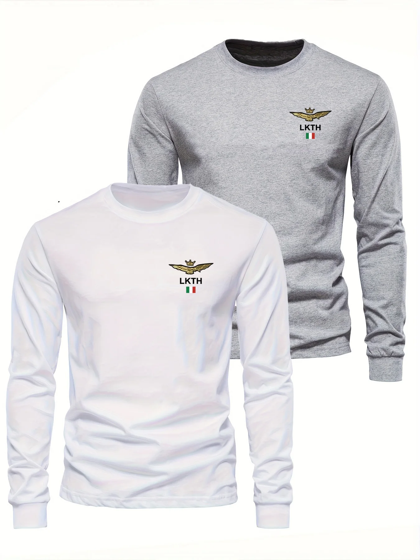 Men's 100% pure cotton loose and comfortable casual sports f
