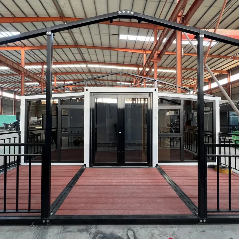 20ft Expandable Steel Container House with Three Bedrooms Prefab Home in Australia Maison Extensible with Bathroom and Kitchen