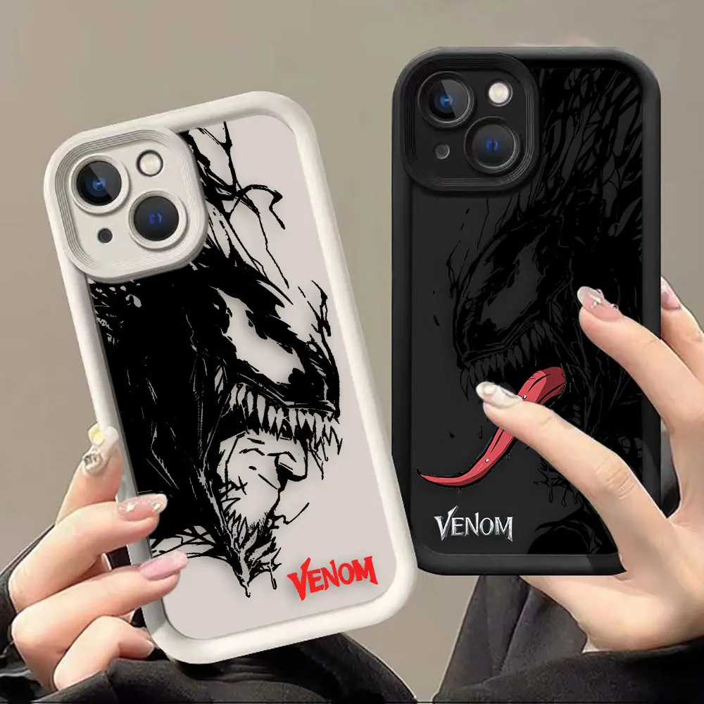 

The Avengers Marvel Venom Phone Case For VIVO V21 V23 V23E V25 V27 V27E V29 V29E V30 V30E V40 V50 LITE X80 X90 X100 X200FE Case