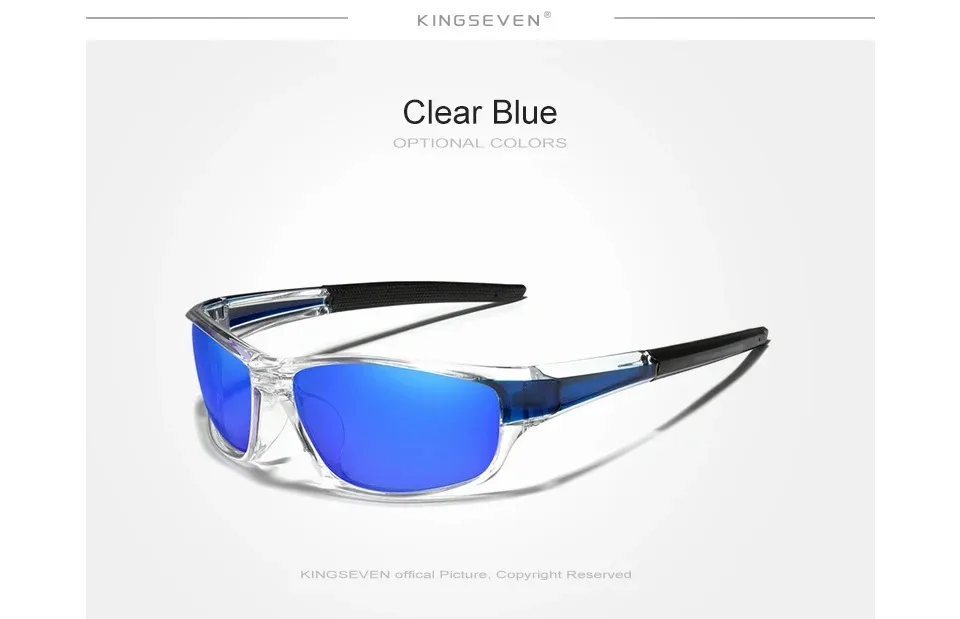 KINGSEVEN Neue Design männer Sport Sonnenbrille Polarisierte Frauen UV400 Objektiv Mode Fahren Im Freien Radfahren Anti-Glare Brillen – Detail 6