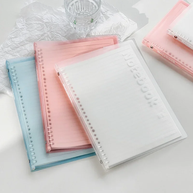 A5/B5 Simple Loose-Leaf Coil Notebook Detachable Student Diary Aesthetic Notepad Portable Sketching School Stationery Supplies