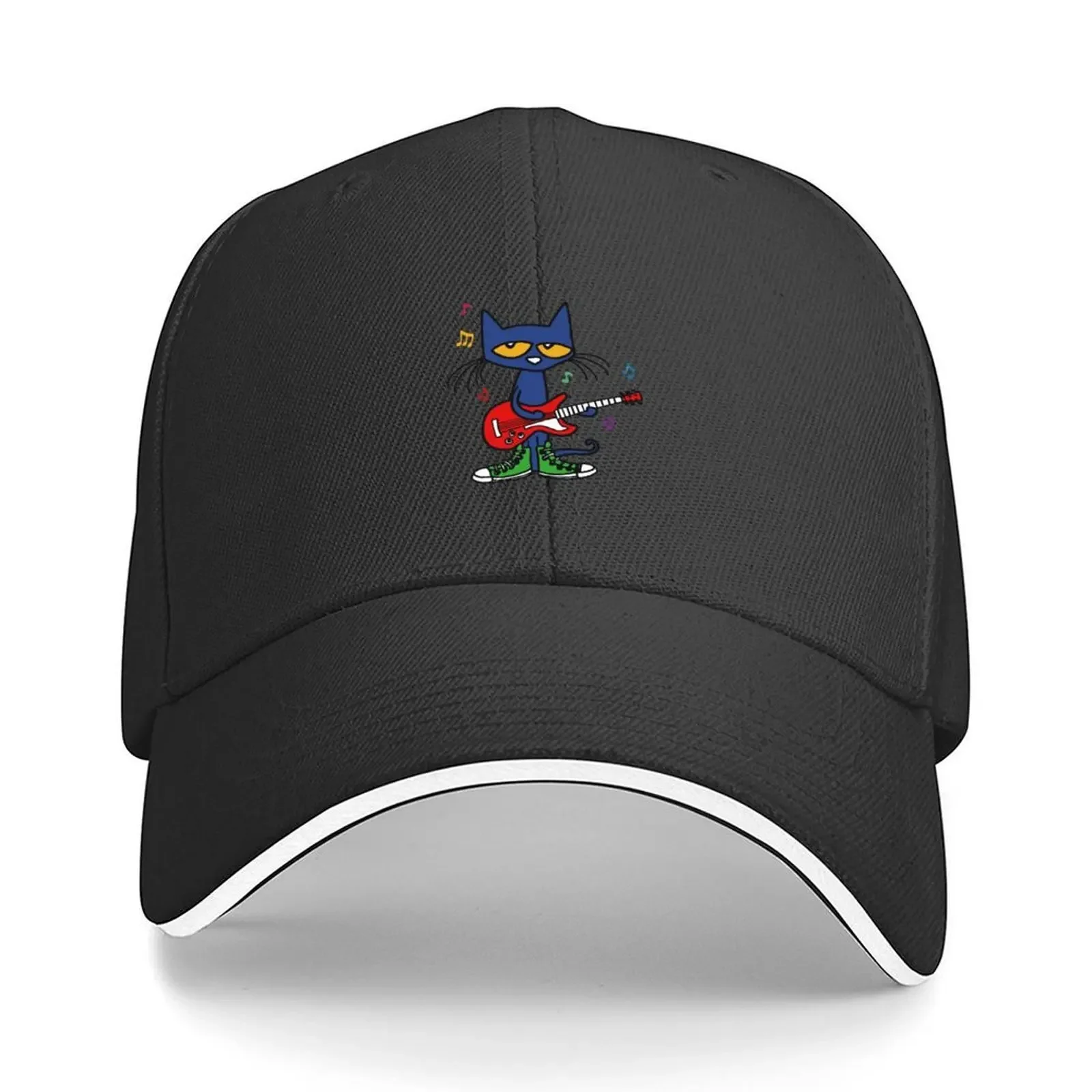 Pete the cat singing Baseball Cap summer hat Golf Hat fishing caps man Brand Man cap Hats For Women Men's