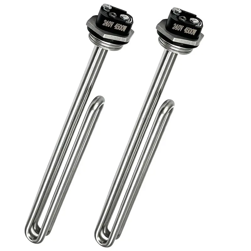 AT28-Stainless Steel 4500W 240V Water Heater 02582-Upgraded Foldback Screw-In Replacement For Electric Water Heating Sys