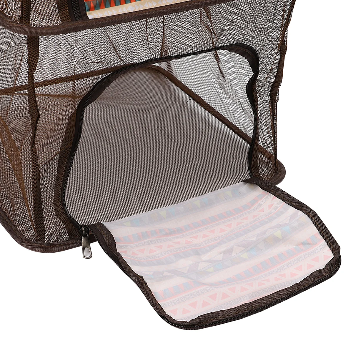 

Outdoor Folding Storage Basket Lightweight Mesh Drying Rack for Fish Vegetable Shrimp Sunning Camping Gear Multi-layer Nylon