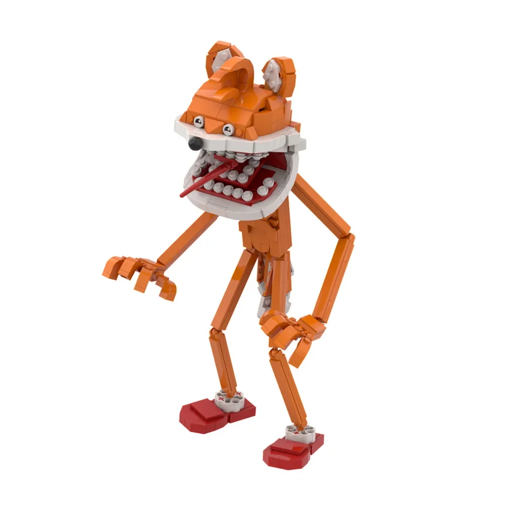 MOC Giochi horror Sonicedss Building Blcoks Sonics Scena Mattoni Modello rosso Sonizi il riccio Anime Figura giocattolo per bambini Regalo